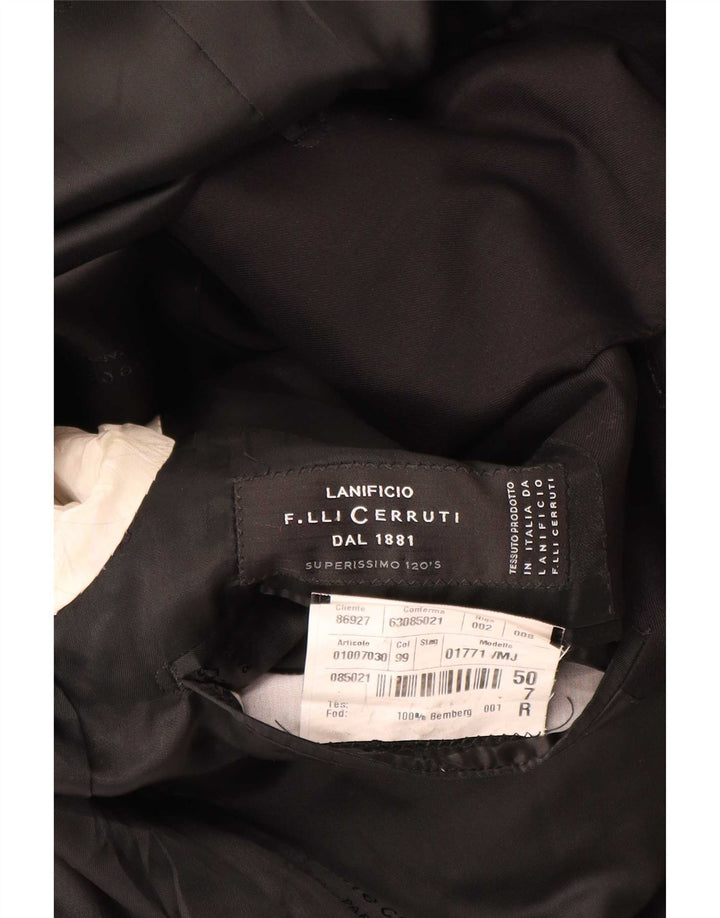 Cerruti 1881 Veste blazer 3 boutons pour homme IT 50 Large Noir