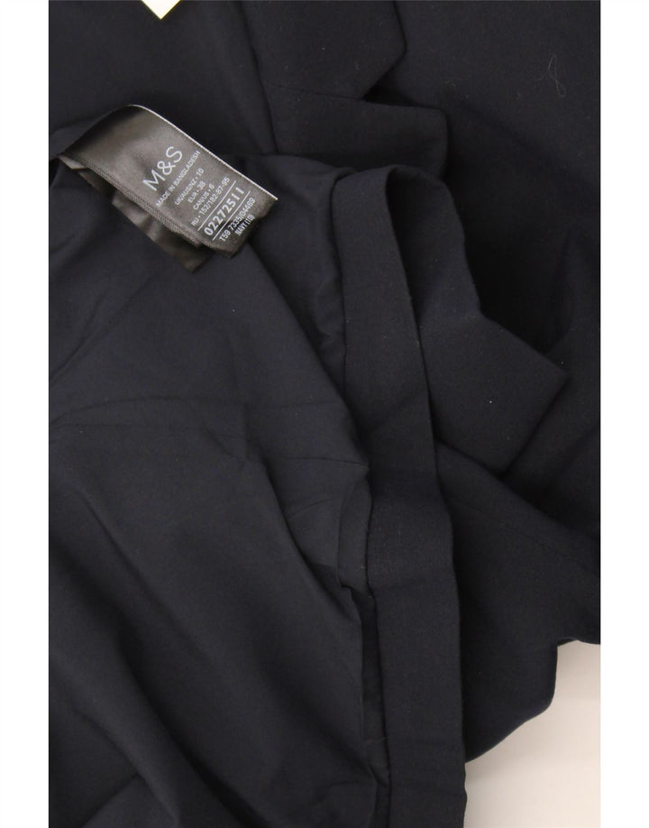 Marks & Spencer Veste blazer à 1 bouton pour femme UK 10 Small Bleu marine