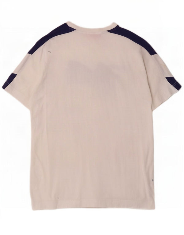 Puma T-Shirt Graphic Homme Blanc Moyen Coton Colorblock