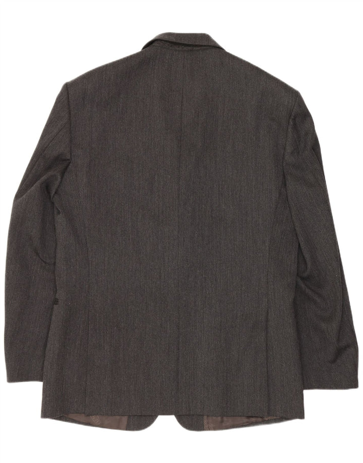 Cacharel Veste Blazer 3 Boutons Homme UK 40 Large Gris Classique