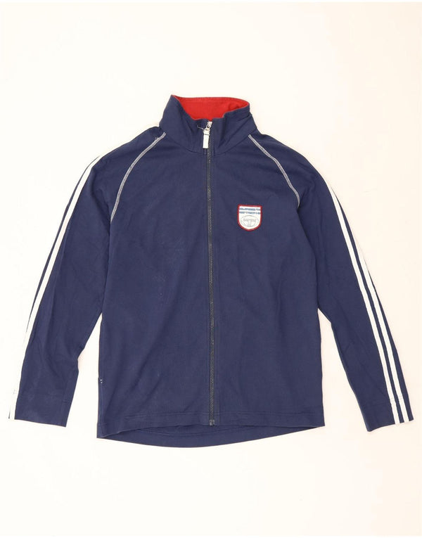Sergio Tacchini Veste de survêtement graphique pour homme en coton bleu marine Taille L