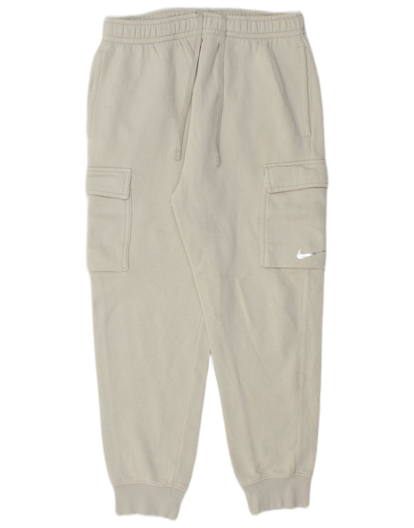Nike Pantalon de survêtement coupe standard en coton blanc moyen pour homme