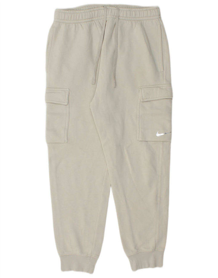 Nike Pantalon de survêtement coupe standard en coton blanc moyen pour homme