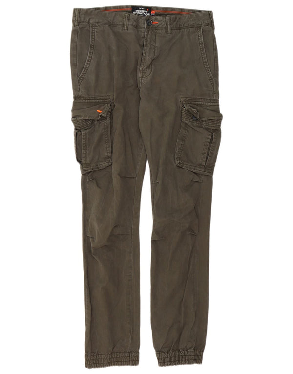 Superdry Pantalon Cargo Slim Joggers Homme W32 L32 Kaki Coton