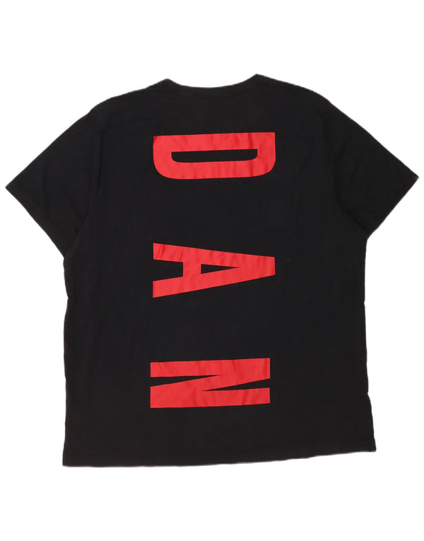 Jordan T-shirt graphique pour homme XL en coton noir