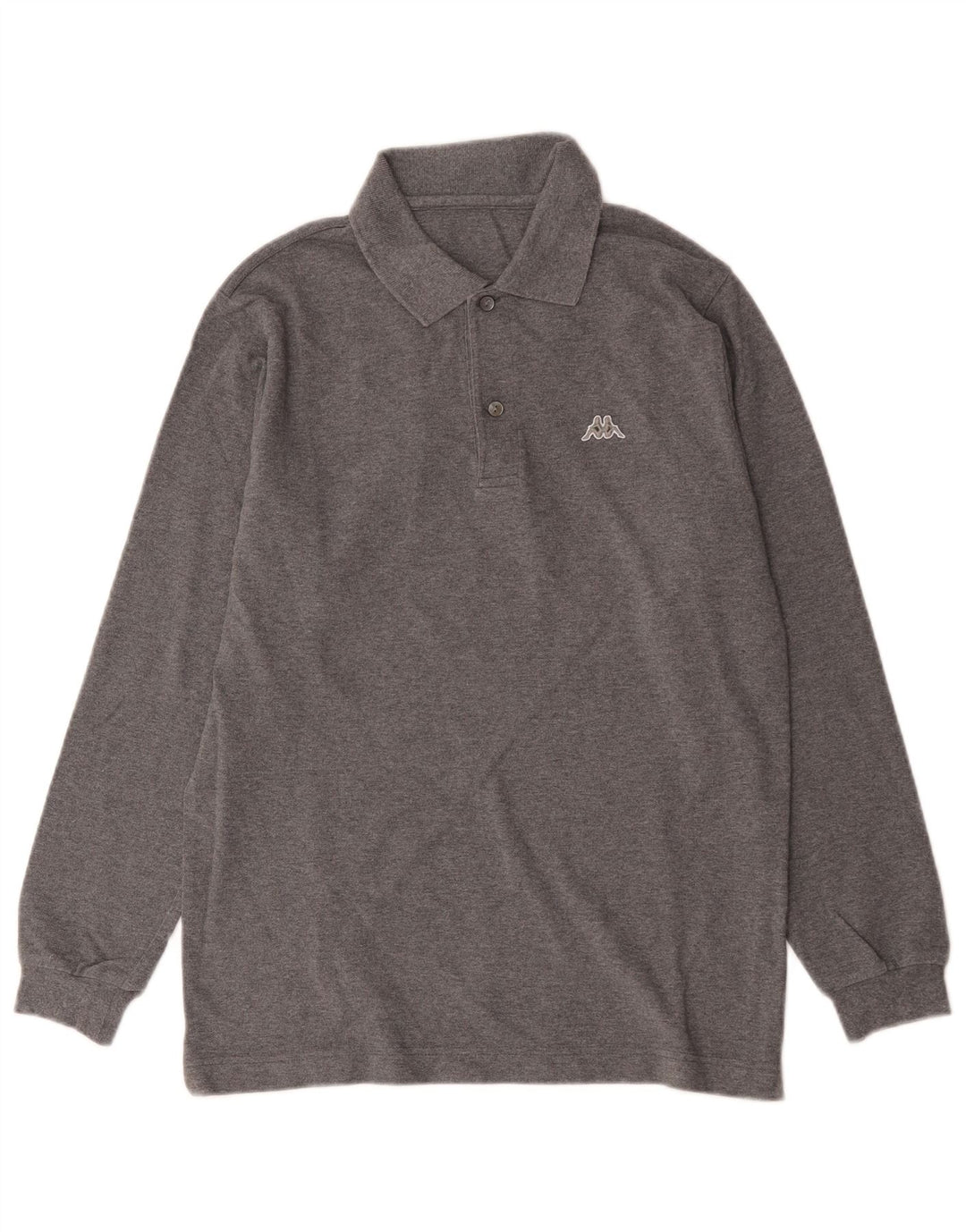 Kappa Polo à Manches Longues Homme Petit Gris Coton