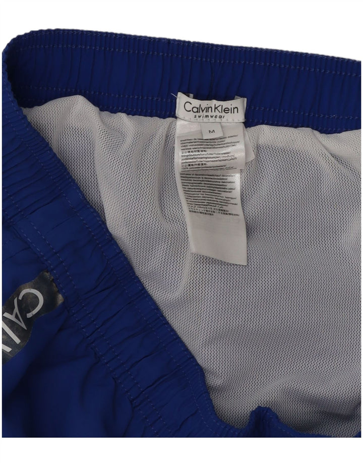 Calvin Klein Short de Bain Graphique Homme Bleu Moyen Polyester