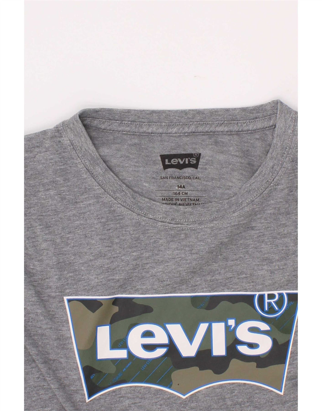 Levi's T-Shirt Graphique Garçon 13-14 ans Gris