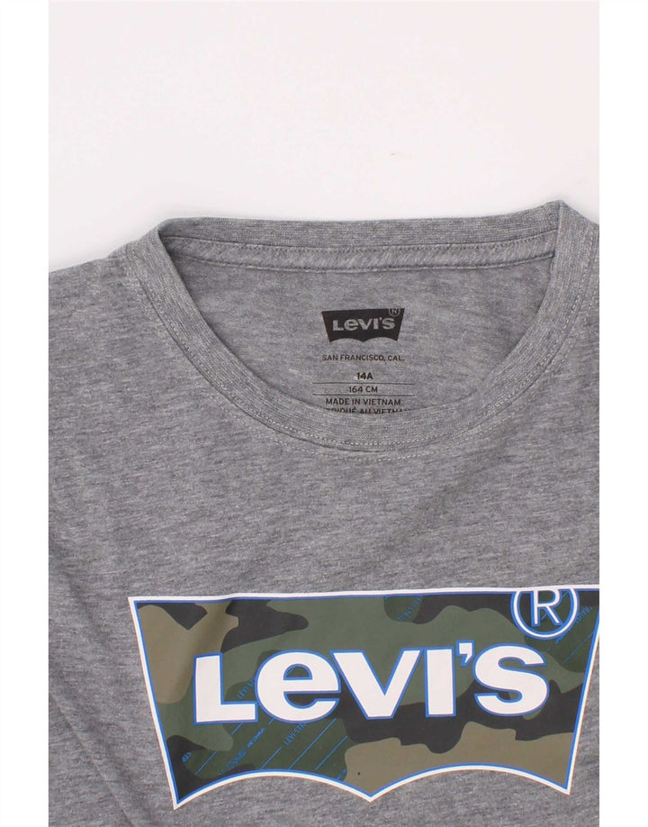 Levi's T-Shirt Graphique Garçon 13-14 ans Gris