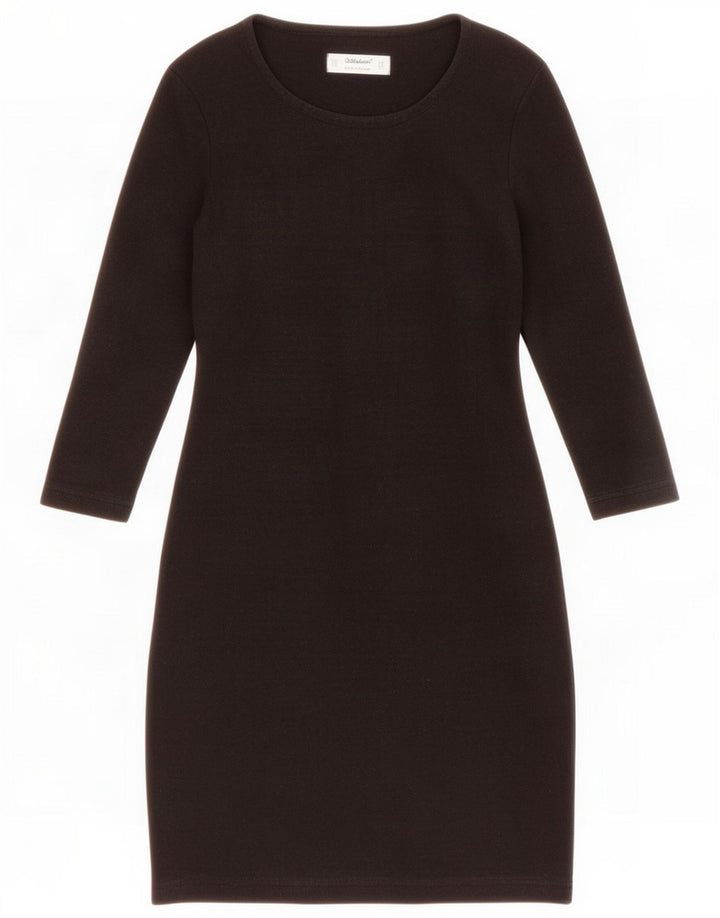 St Michael Robe basique à manches longues pour femme UK 12 Medium Black