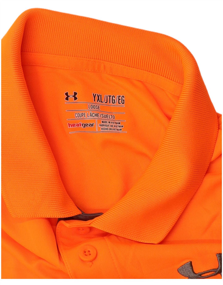 UNDER ARMOUR Polo Heat Gear Garçon 13-14 ans XL Orange