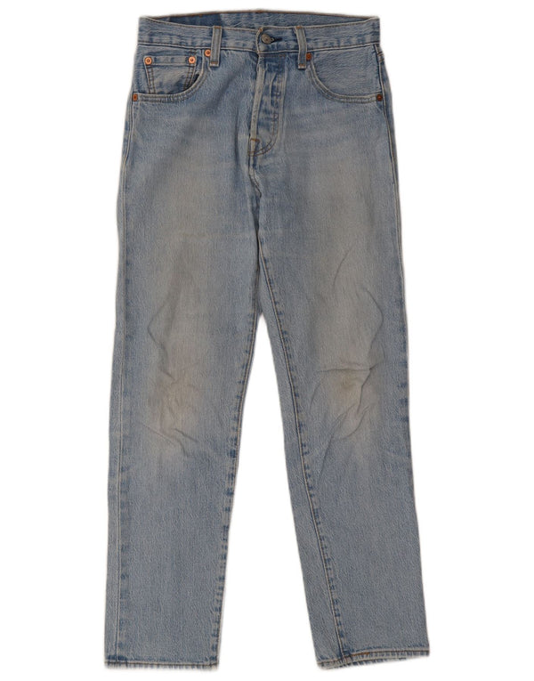 Levi's Mens 501 Straight Jeans W27 L28 Bleu Coton Années 90