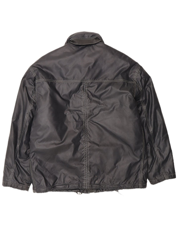 Wampum Veste utilitaire à capuche pour homme UK 42 XL Nylon noir