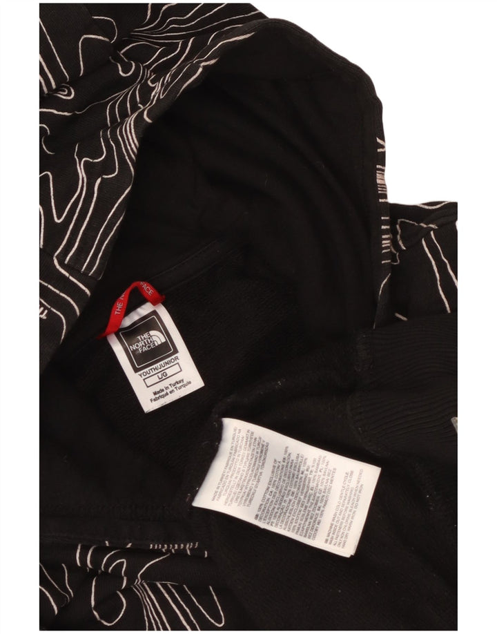 The North Face Pull à capuche à motif abstrait pour garçon 11-12 ans Grand Noir