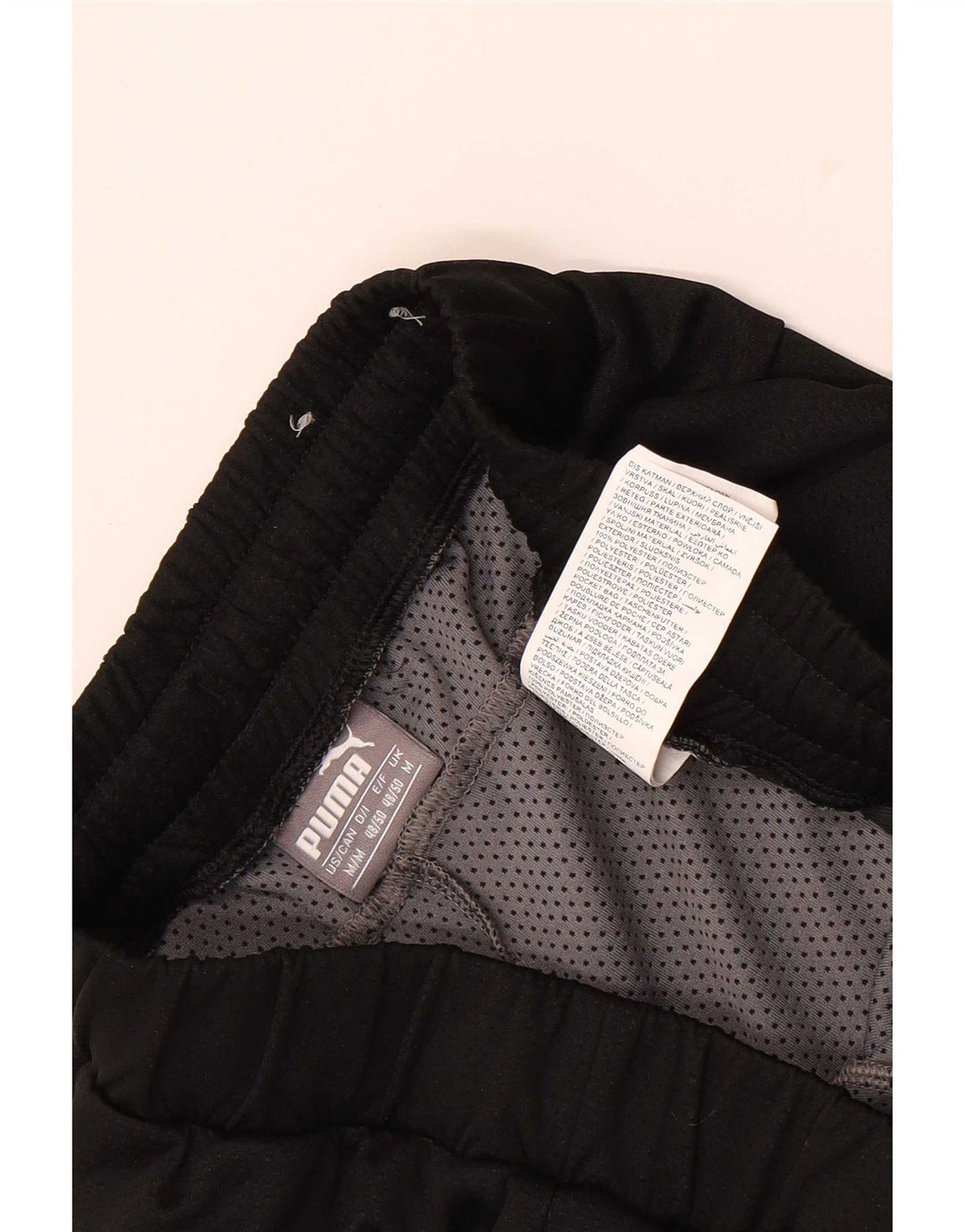 Puma Short de Sport Homme Noir Moyen Polyester