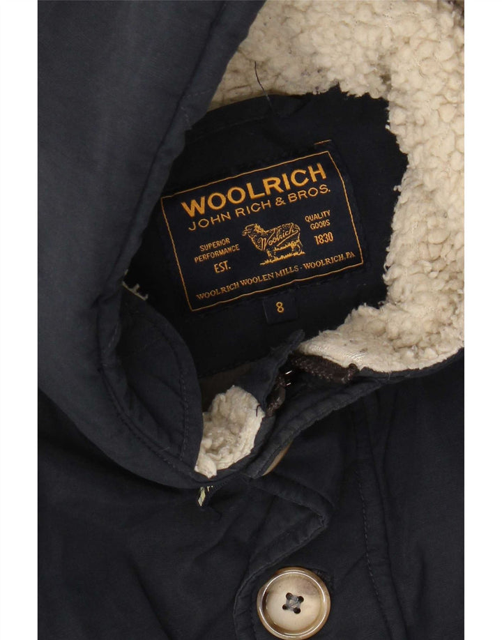 Woolrich Veste matelassée à capuche pour garçon 7-8 ans Bleu marine