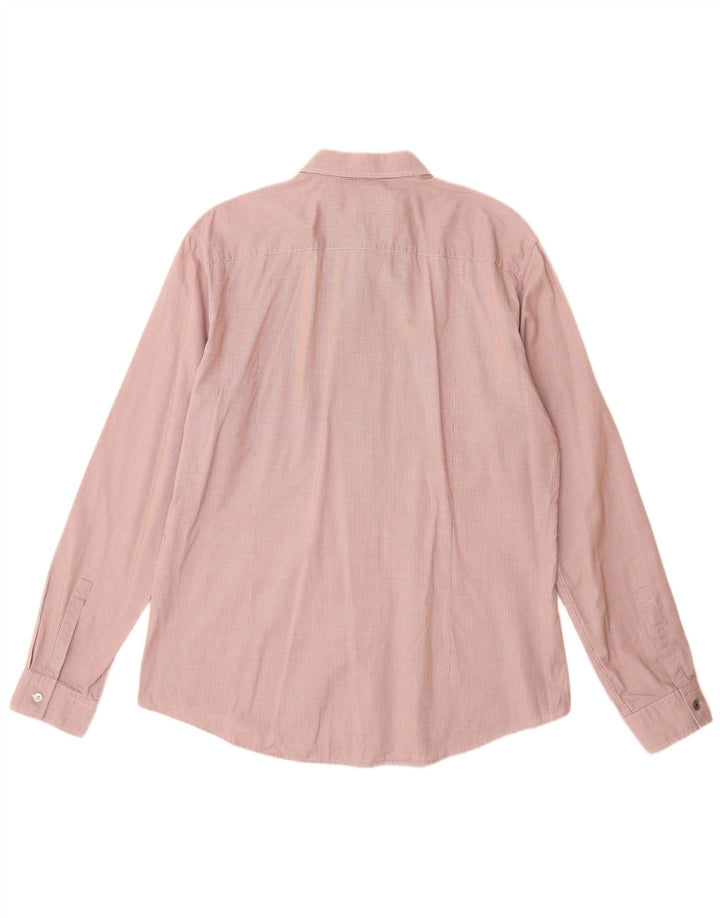 Hugo Boss Chemise Slim Fit à carreaux en coton pied-de-poule orange grand