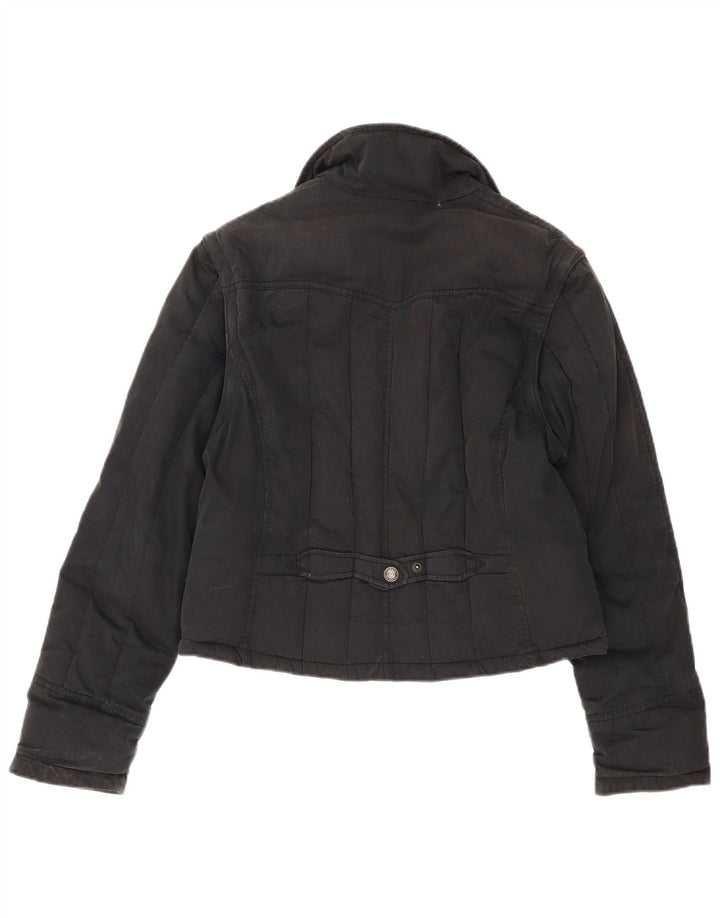 Levi's Veste Crop Utility Femme UK 16 Large Noir