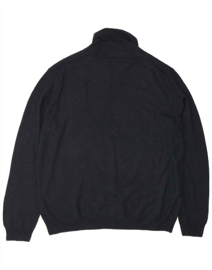 Marks & Spencer Pull col roulé pour homme 2XL Bleu marine Acrylique