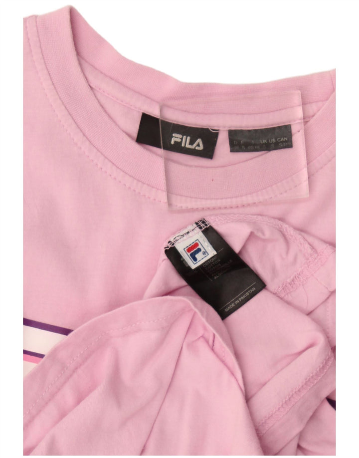 Fila T-Shirt Graphique Homme Petit Rose
