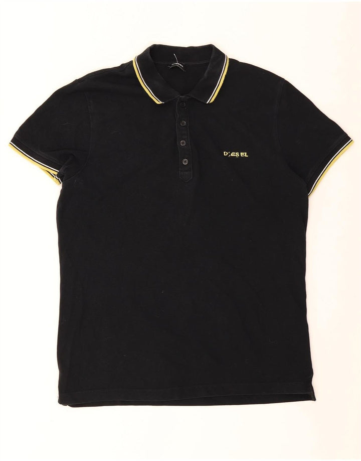 DIESEL Polo Homme XL Noir Coton