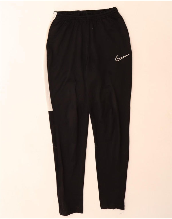 Nike Pantalon de survêtement Dri Fit pour homme Taille S en polyester color block noir