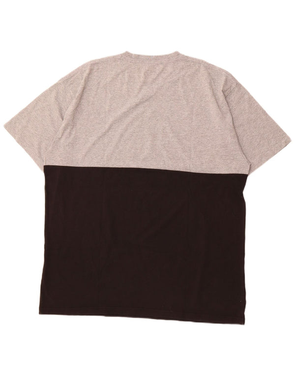 VANS T-shirt coupe classique pour homme XL en coton color block noir