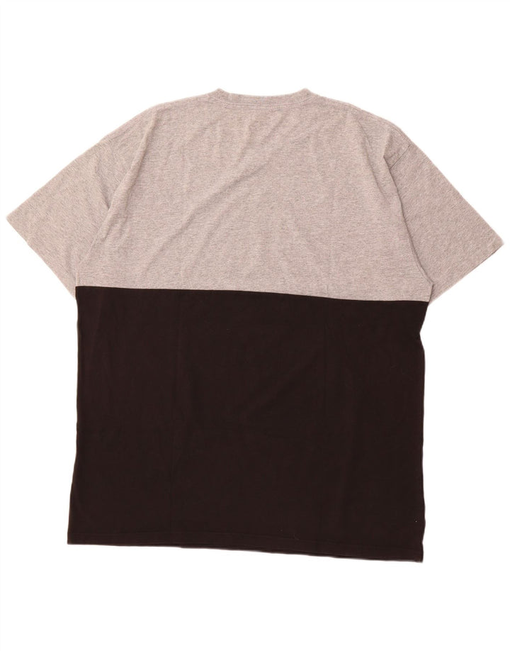 VANS T-shirt coupe classique pour homme XL en coton color block noir