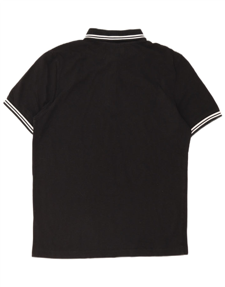 Kappa Mens Polo Shirt Large Black Striped