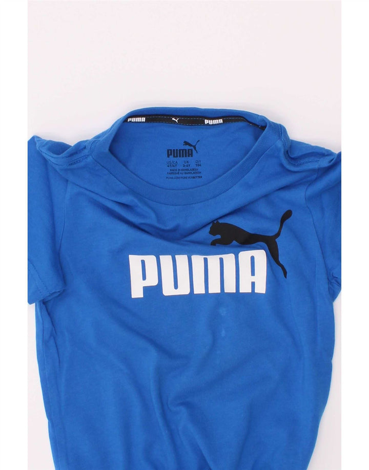 Puma T-shirt graphique pour garçon 3-4 ans Bleu