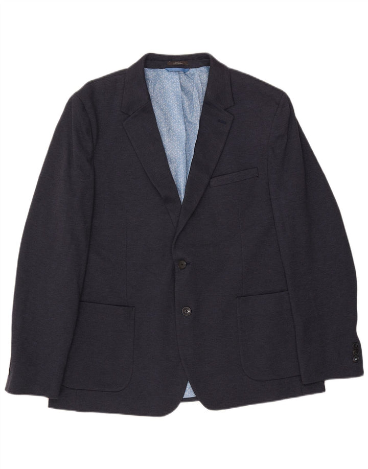 MARKS & SPENCER Veste blazer coupe slim à 2 boutons pour homme UK 46 XL Bleu marine