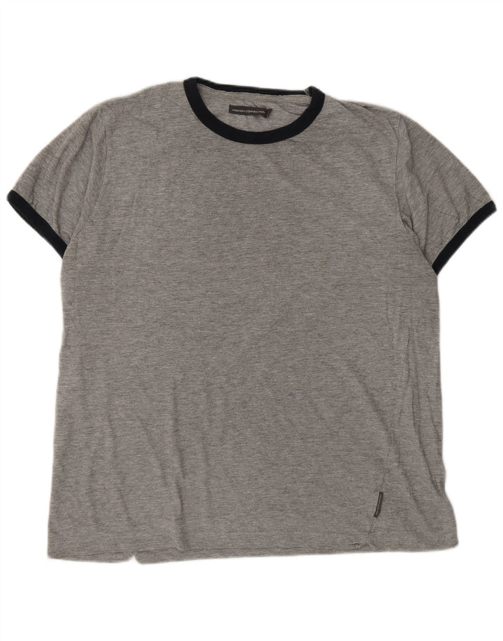 French Connection T-Shirt Homme Gris XL Coton