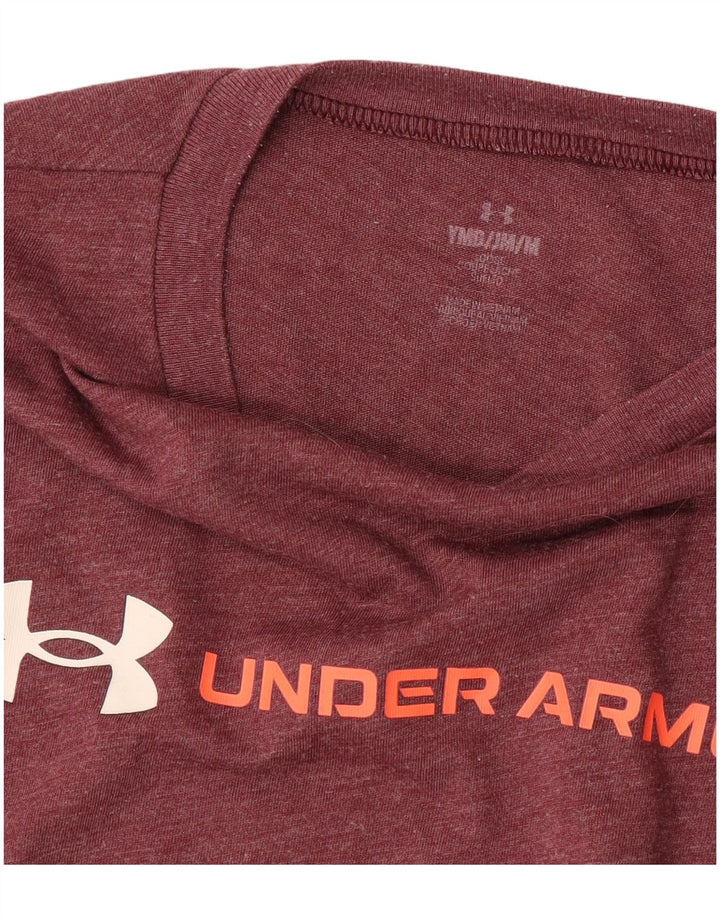 UNDER ARMOUR T-shirt graphique pour garçon 9-10 ans Bordeaux moyen