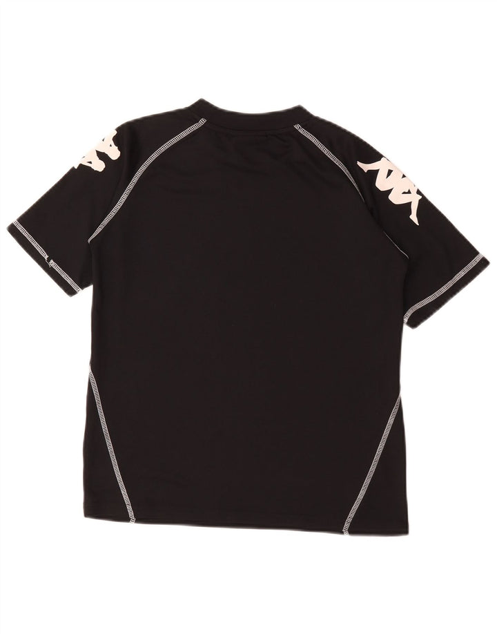 Kappa T-Shirt Graphique Garçon 11-12 ans Noir Polyester