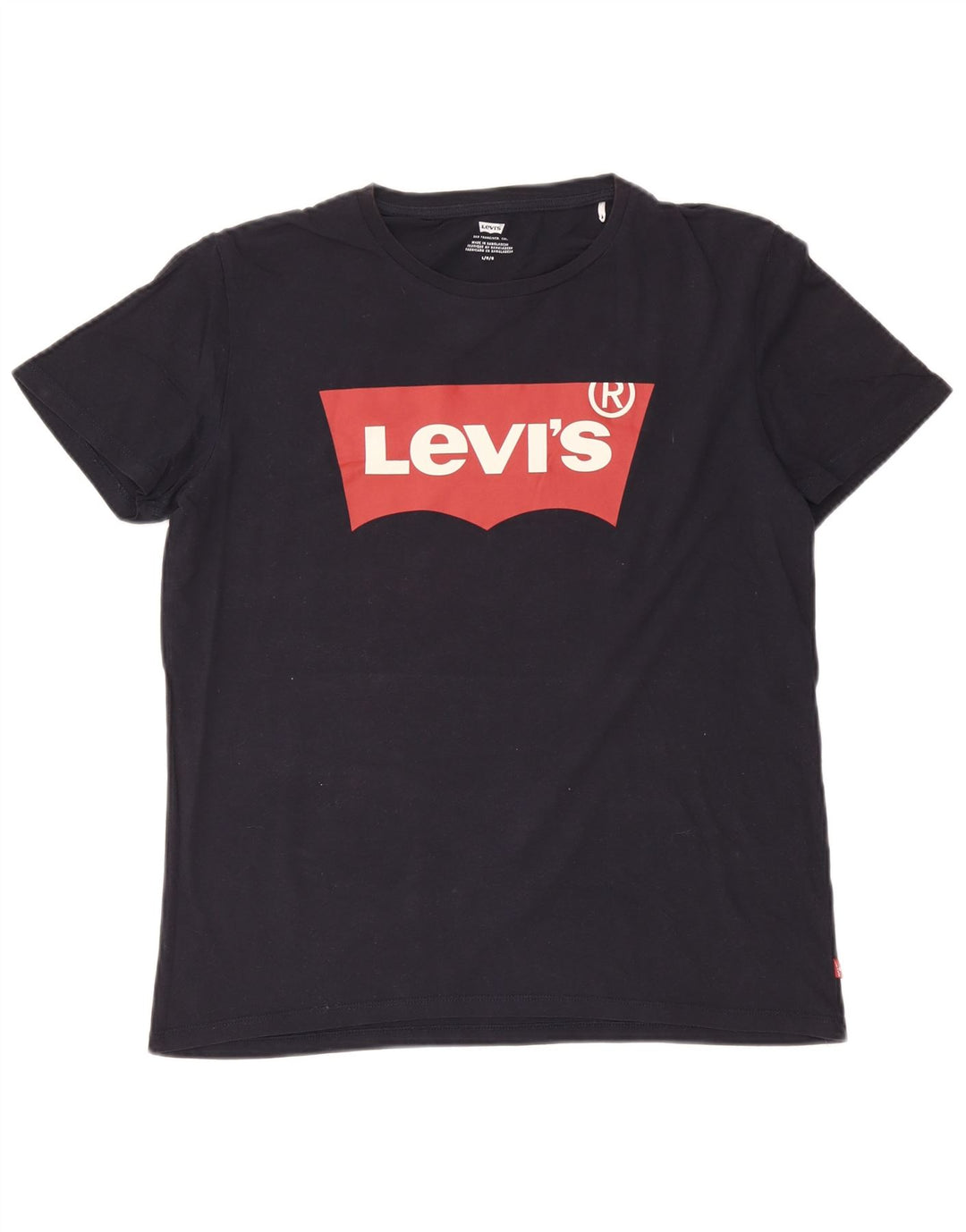 Levi's T-Shirt Graphique Homme Bleu Marine Large