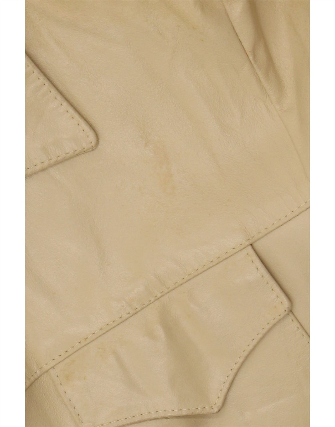 Bayside Veste en cuir pour homme UK 40 Grand cuir beige