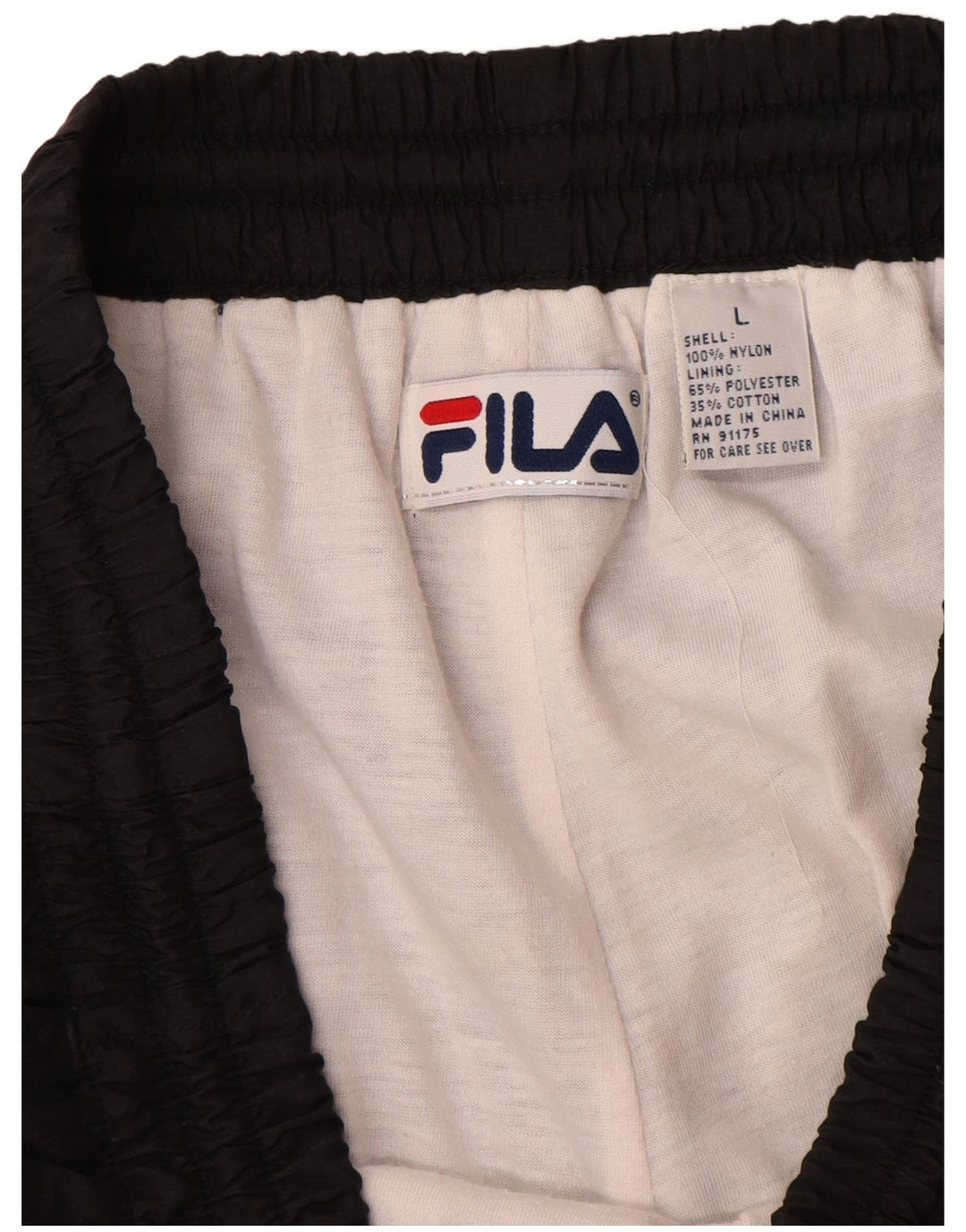 Fila Pantalon de Survêtement Homme Large Noir Nylon