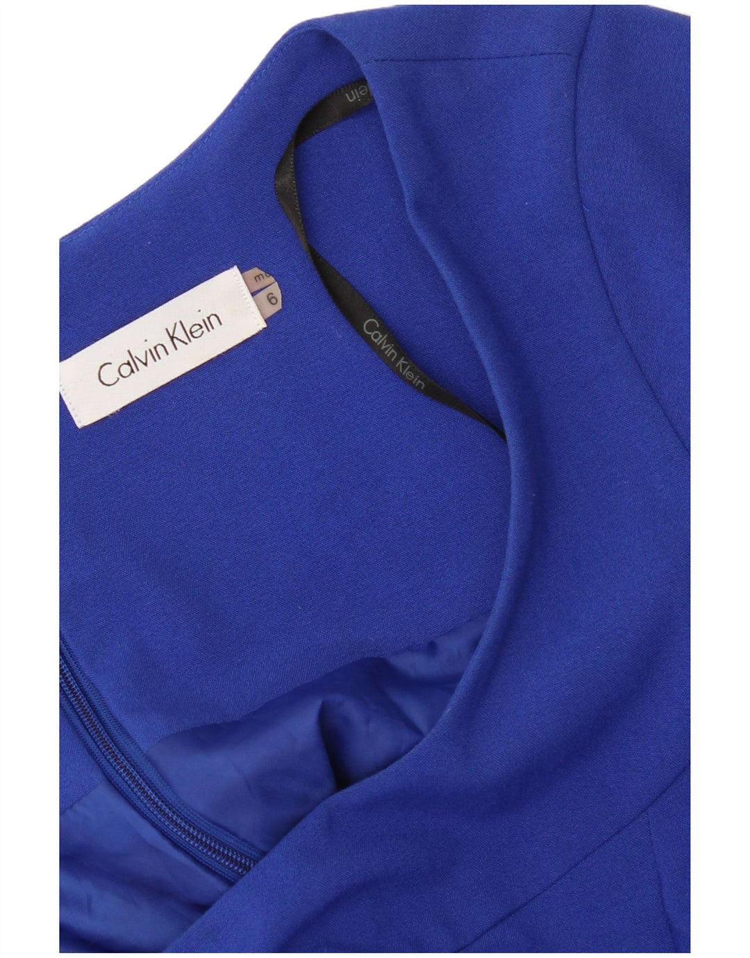 Calvin Klein Robe trapèze pour femme US 6 Bleu moyen