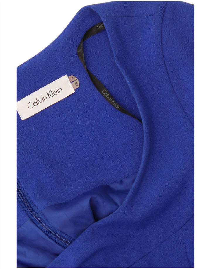 Calvin Klein Robe trapèze pour femme US 6 Bleu moyen
