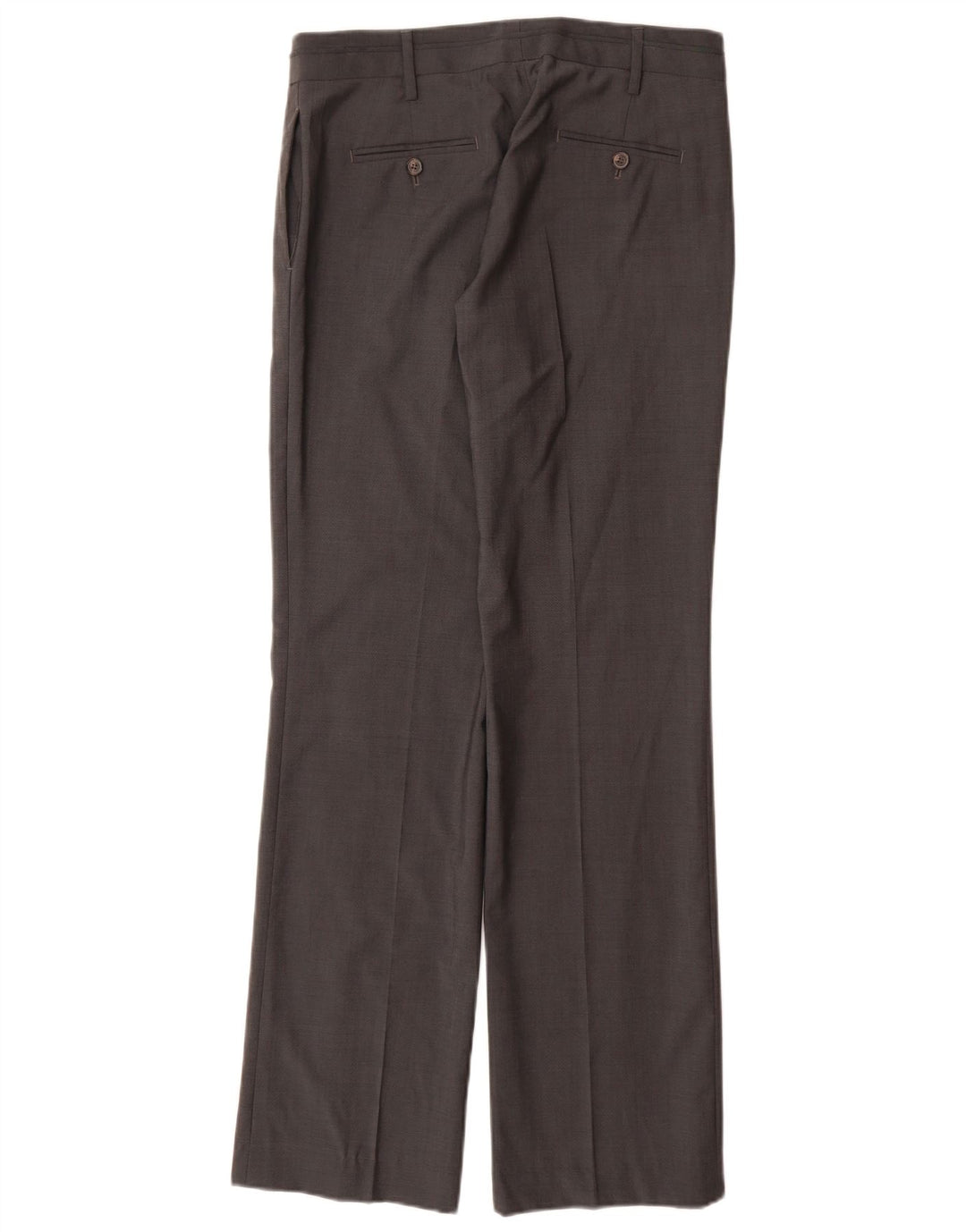 MASSIMO DUTTI Pantalon de costume droit pour femme EU 38 Small W28 L33 Gris Laine