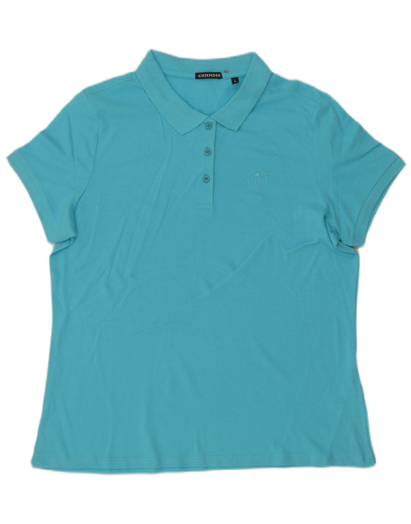 Chiemsee Polo Femme UK 16 Grand Bleu Coton