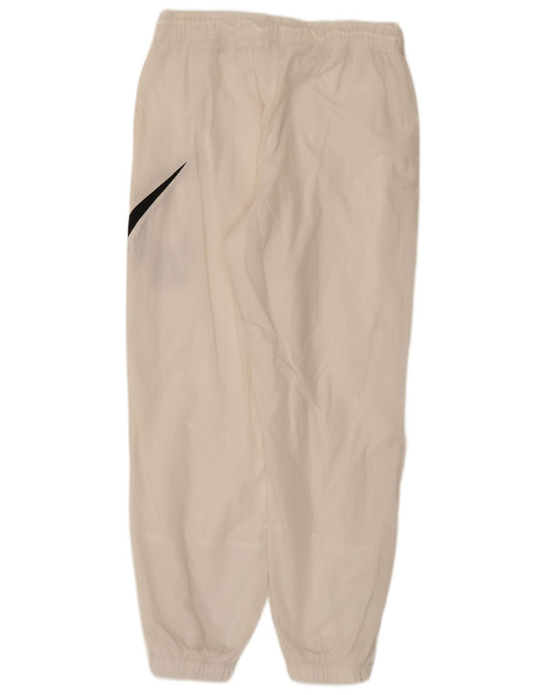 Nike Pantalon de survêtement graphique pour femme UK 12 Blanc moyen