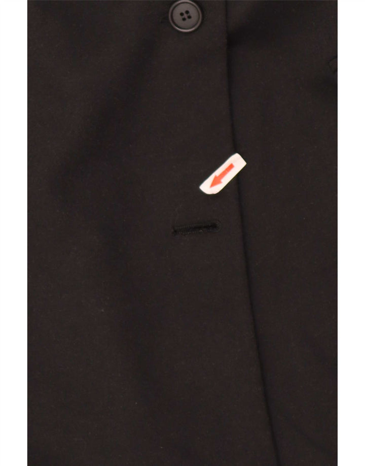 Gina Lebole Manteau croisé pour femme UK 14 Medium Noir