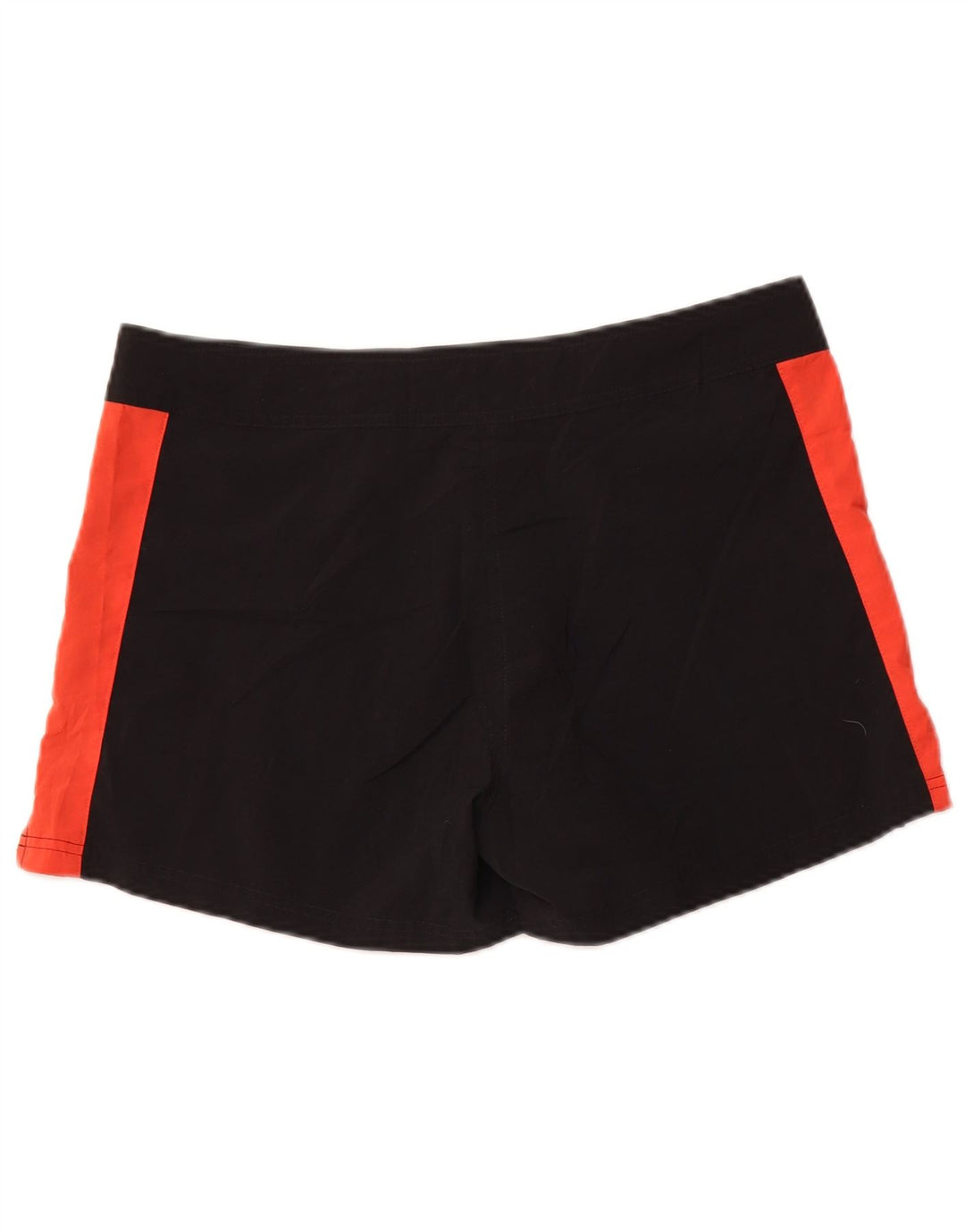 NIKE Short décontracté pour femme US 12/14 Large W34 Noir Colourblock Polyester