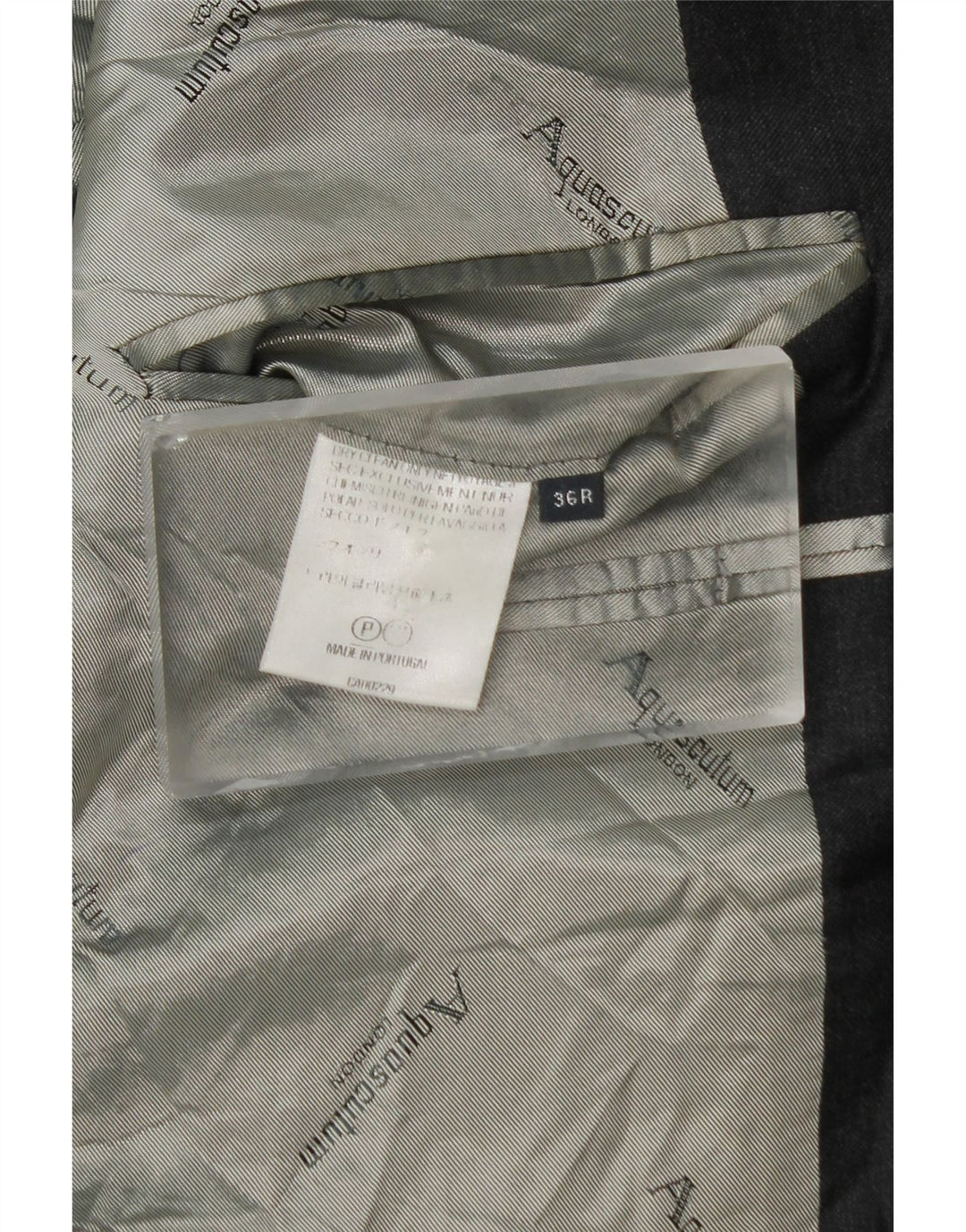 Aquascutum Veste Blazer 2 Boutons Homme UK 36 Petite Laine Grise