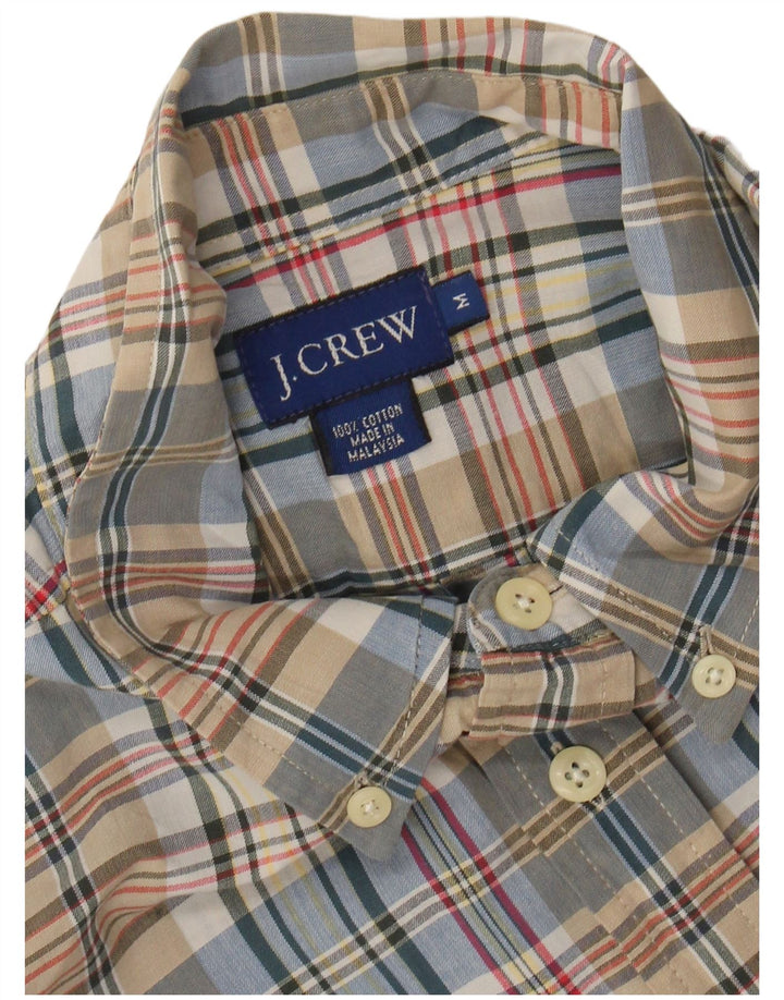J. CREW Chemise à Manches Courtes Homme Coton à Carreaux Multicolore Moyen