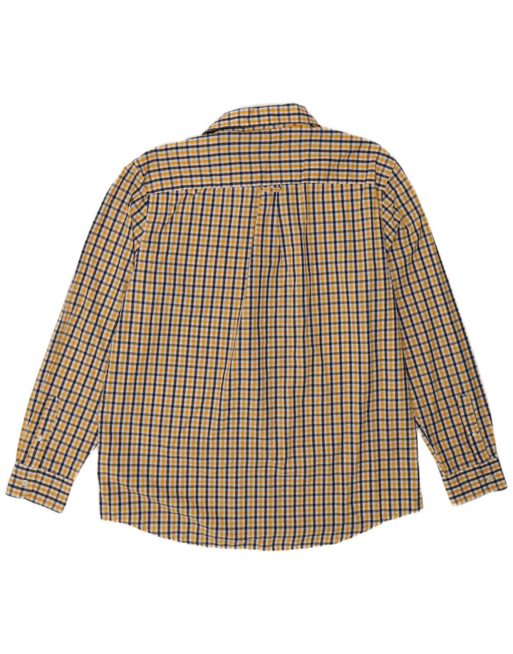 Chaps Chemise Homme XL Jaune Vichy Coton