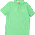 PUMA Mens Polo Shirt Medium Green Cotton Vintage Puma and Second-Hand Puma from Messina Hembry 
