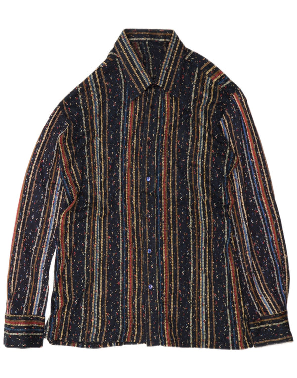 Chemise homme vintage rayé bleu marine moyen