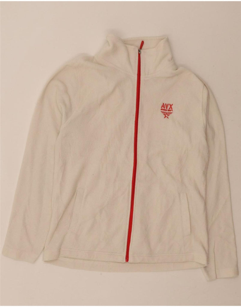 AVIREX Womens Fleece Jacket UK 18 XL White Polyester Vintage Avirex and Second-Hand Avirex from Messina Hembry 